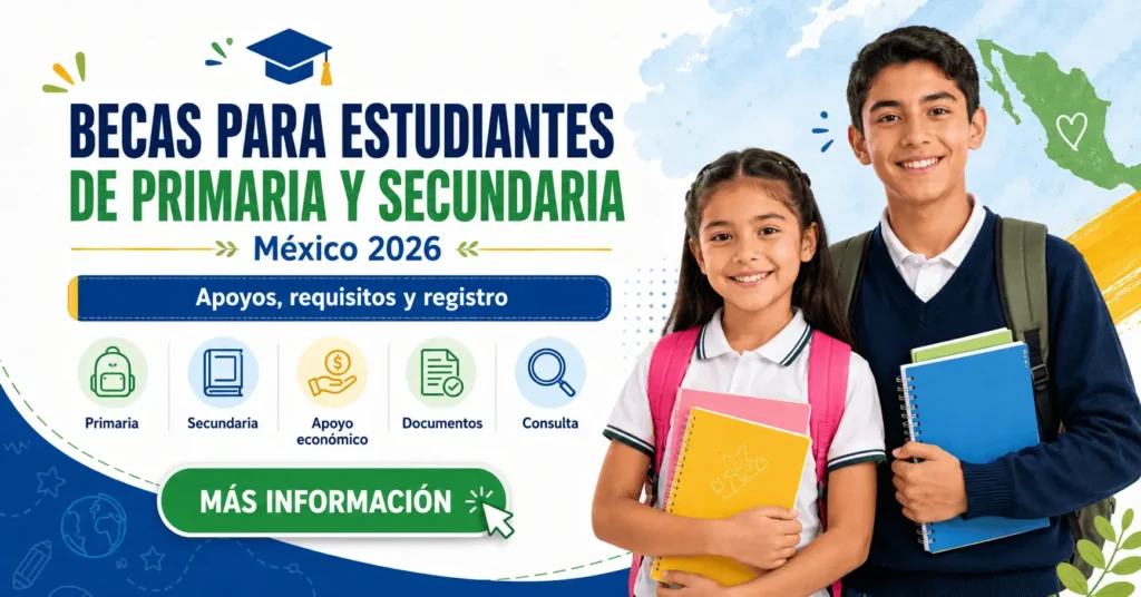 Becas escolares para primaria y secundaria: guía para revisar convocatorias