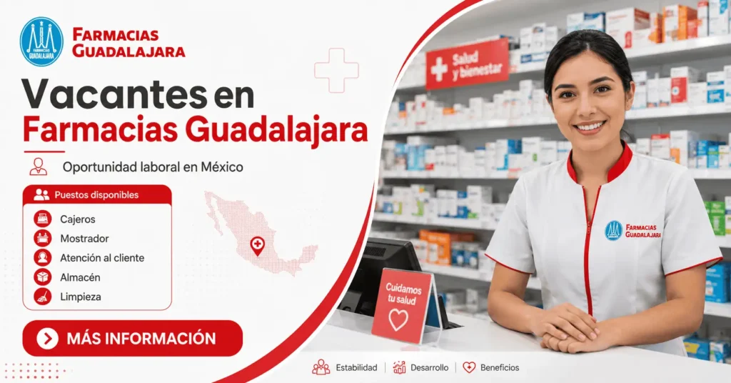 Trabajos en Farmacias Guadalajara: vacantes, requisitos y áreas frecuentes